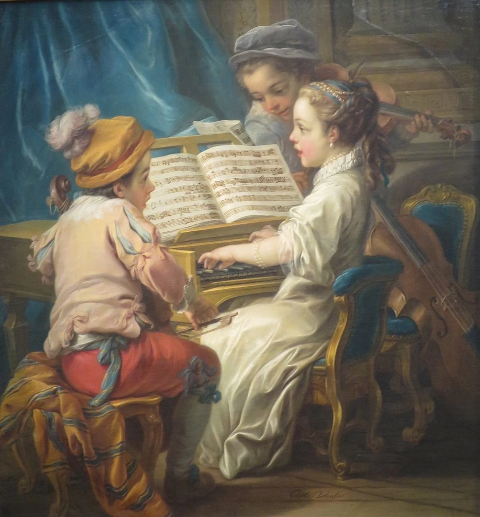 Charles André van Loo 4 Allegoria della musica California Palace of the Legion of Honor San Francisco