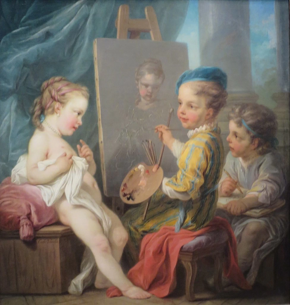 Charles André van Loo 5 Allegoria della pittura California Palace of the Legion of Honor San Francisco