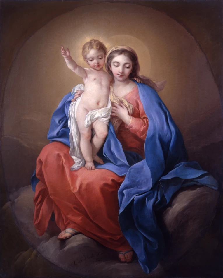Charles André van Loo 64 Madonna col Bambino Musée des Beaux Arts de Rouen