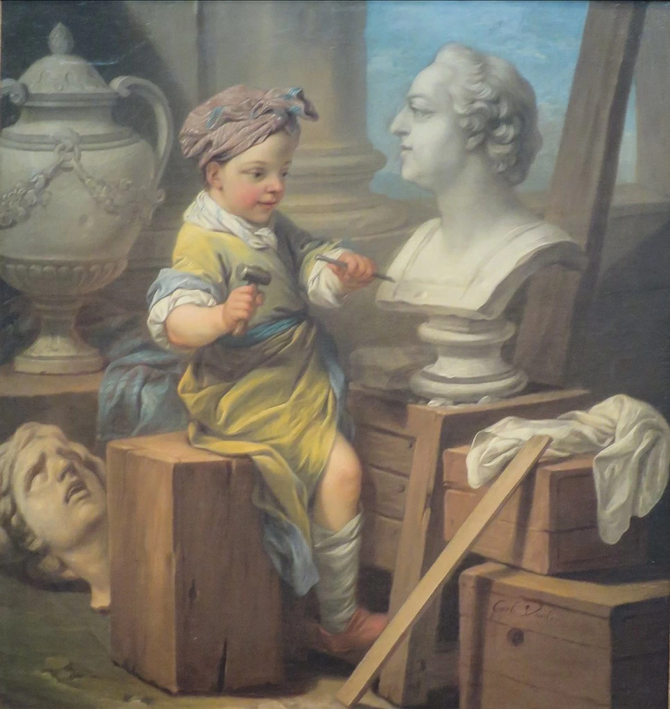 Charles André van Loo 7 Allegoria della scultura California Palace of the Legion of Honor San Francisco