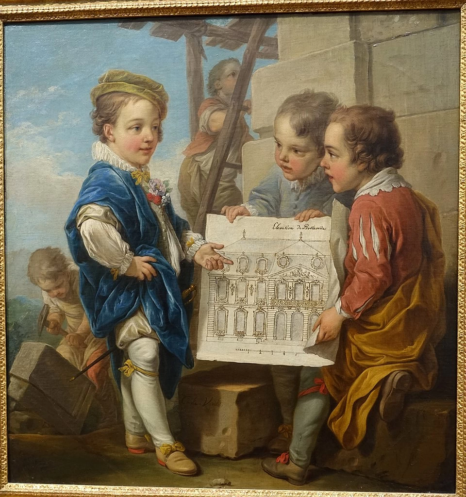Charles André van Loo 8 Allegoria dell'architettura California Palace of the Legion of Honor San Francisco