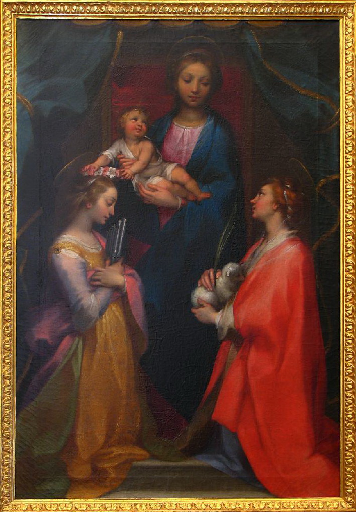 14 Vanni F. inizio sec. XVII, Madonna con Gesù Bambino e due sante beweb