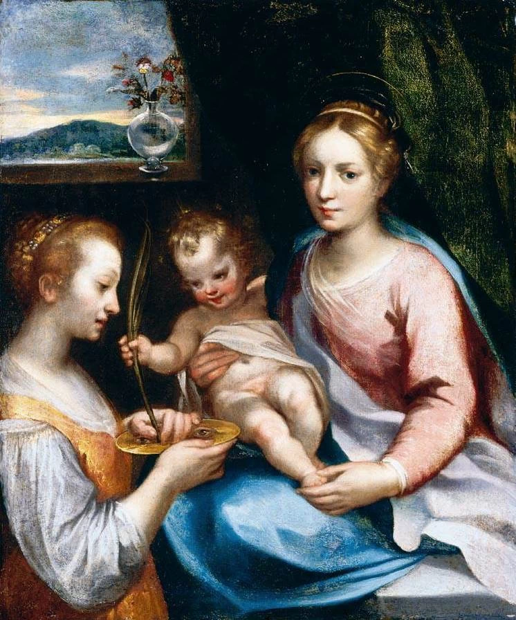 7 Francesco Vanni Madonna con Bambino e santa Lucia