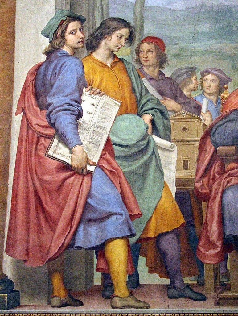 Vannini Ottavio 38 Lorenzo il Magnifico circondato dagli artist. Giuliano da Sangallo e il progetto della villa di Poggio a Caiano Palazzo Pitti, Firenze dettaglio