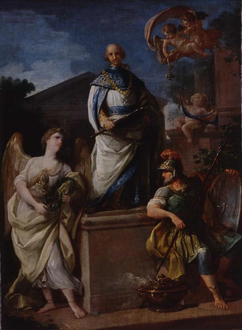 Allegoria della creazione dell'Ordine di Carlos III, che è stato creato da Carlos III di Spagna
