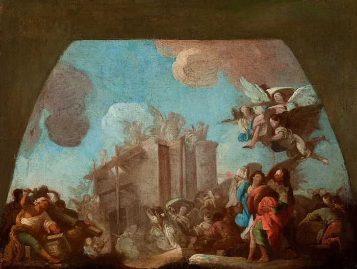 Costruzione della primitiva Santa Cappella - Museo Ibercaja Camon Aznar