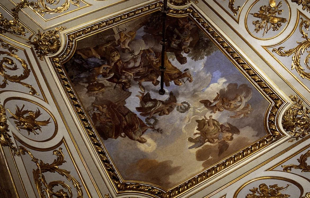 Gentilezza accompagnata dalle quattro virtù cardinali