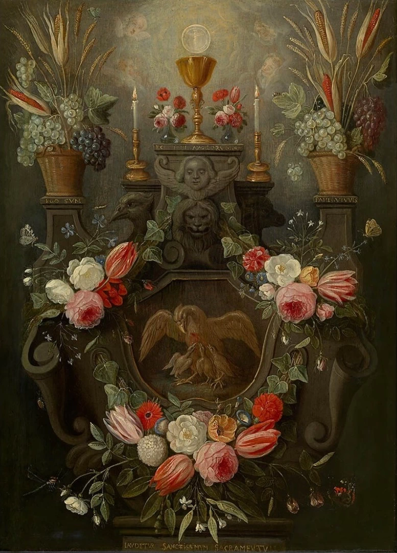 Nicolaes van Verendael 9 Il Santo Sacramento Koninklijk Museum voor Schone Kunsten Antwerpen