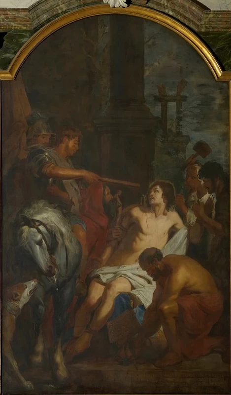 Pieter Jozef Verhaghen 13 Il martirio di San Quintino Sint Waldetrudiskerk, Herentals