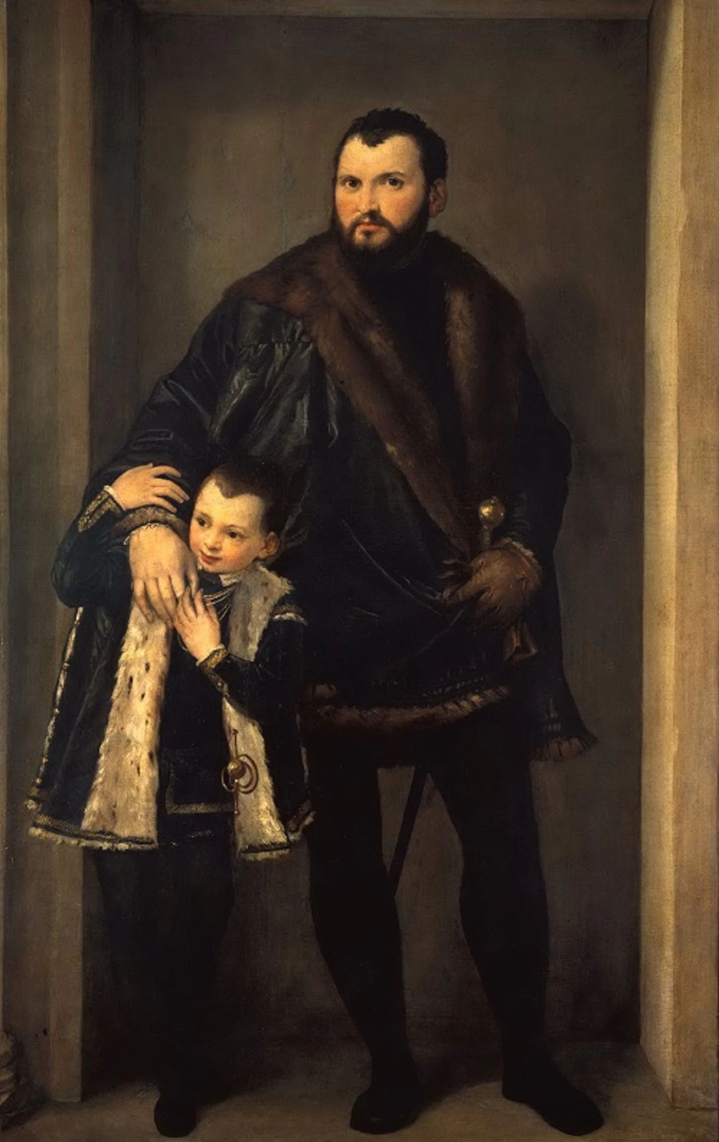 Ritratto del conte Giuseppe da Porto con il figlio - Galleria degli Uffizi, Florence