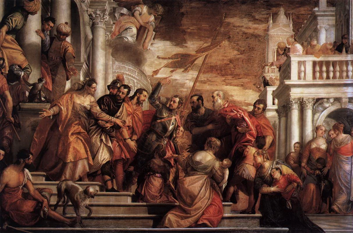 I santi Marco e Marcellino vengono condotti al martirio - San Sebastiano, Venice