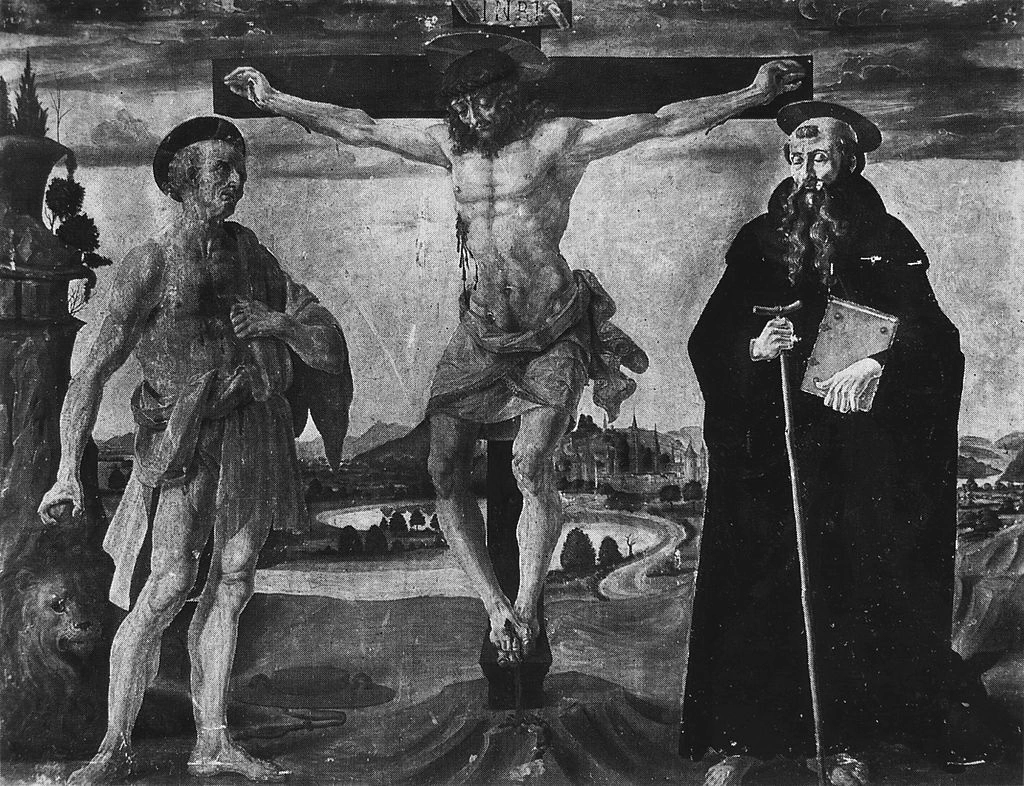 Crocifissione con santi - attribuito