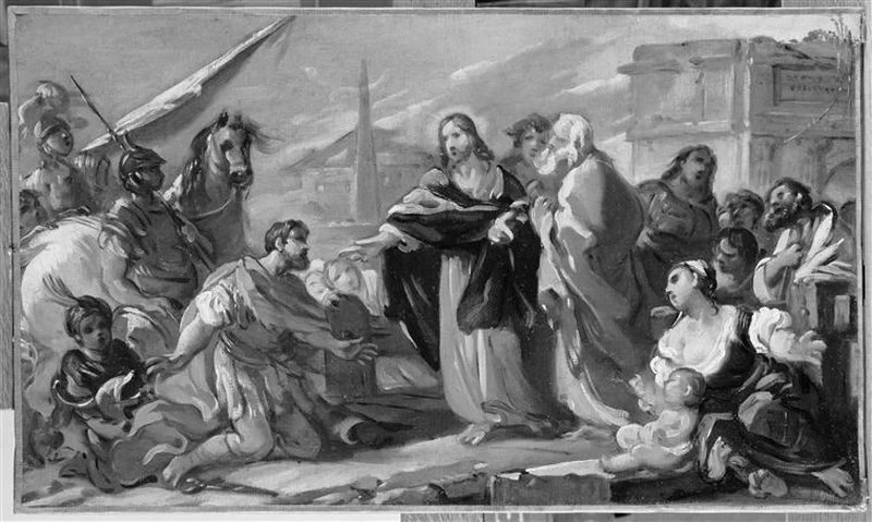 Joseph Marie Vien 22 Gesù guarisce il figlio dl centurione di Cafarnao Musée des beaux arts de Brest
