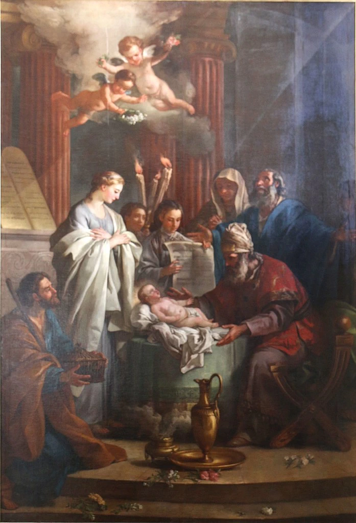 Joseph Marie Vien 42 La Presentazione di Gesù al Tempio di Gerusalemme Museo Calvet. Avignon
