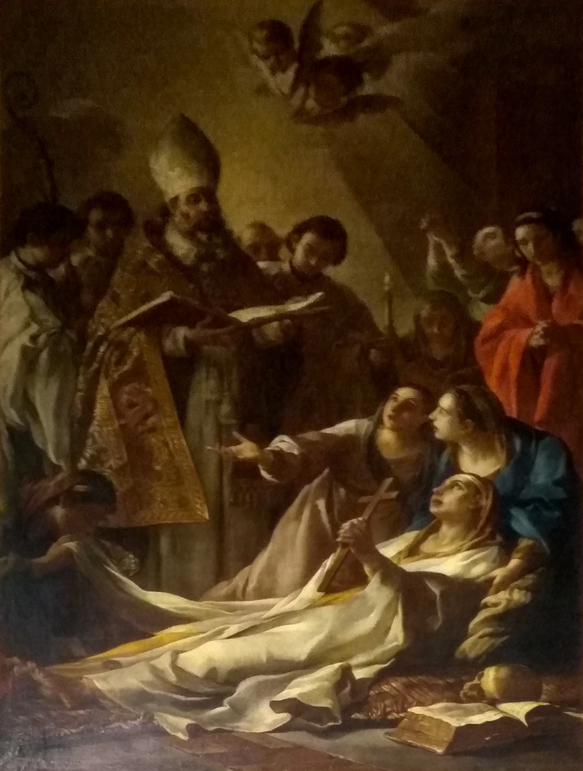 Joseph Marie Vien 48 L'agonia di santa Marta Collégiale Sainte Marthe de Tarascon