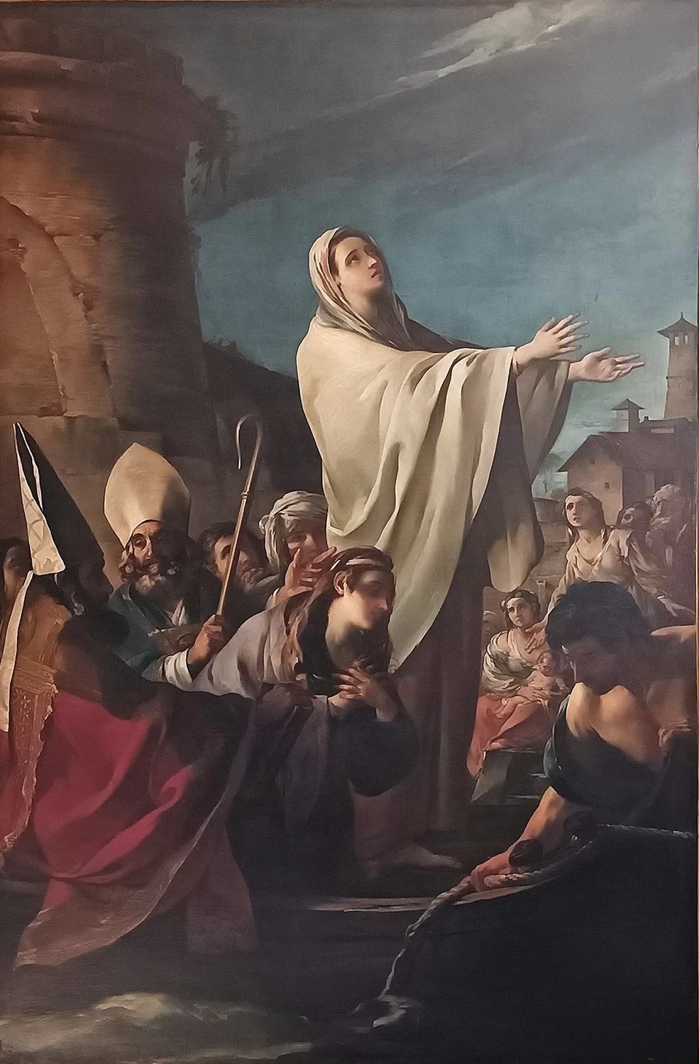 Joseph Marie Vien 49 L'arrivo di Santa Marta in Provenza Collégiale Sainte Marthe de Tarascon