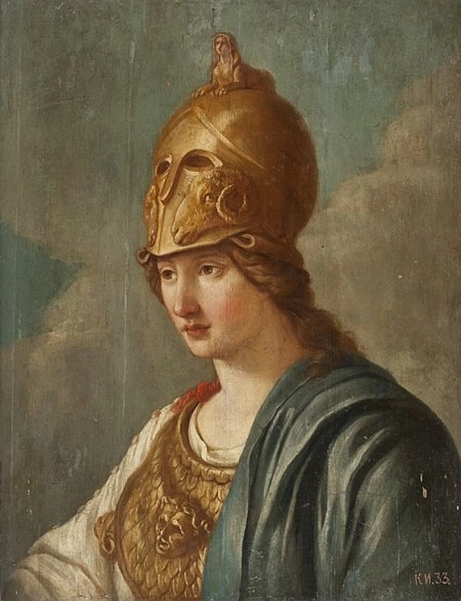 Joseph Marie Vien 55 Minerva Hermitage, San Pietroburgo