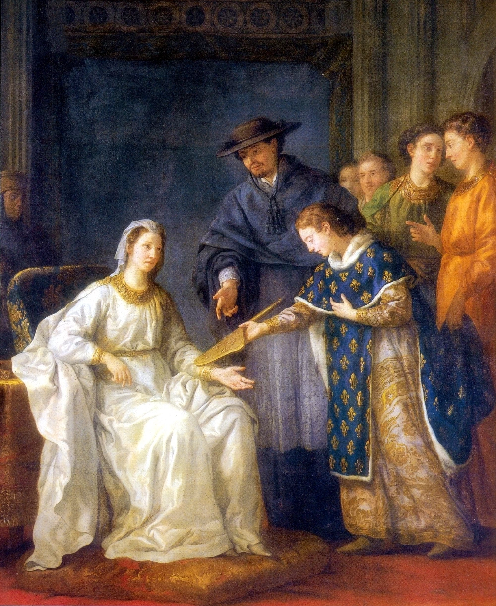 Joseph Marie Vien 70 San Luigi, re di Francia, consegna la reggenza a sua madre Bianca di Castiglia