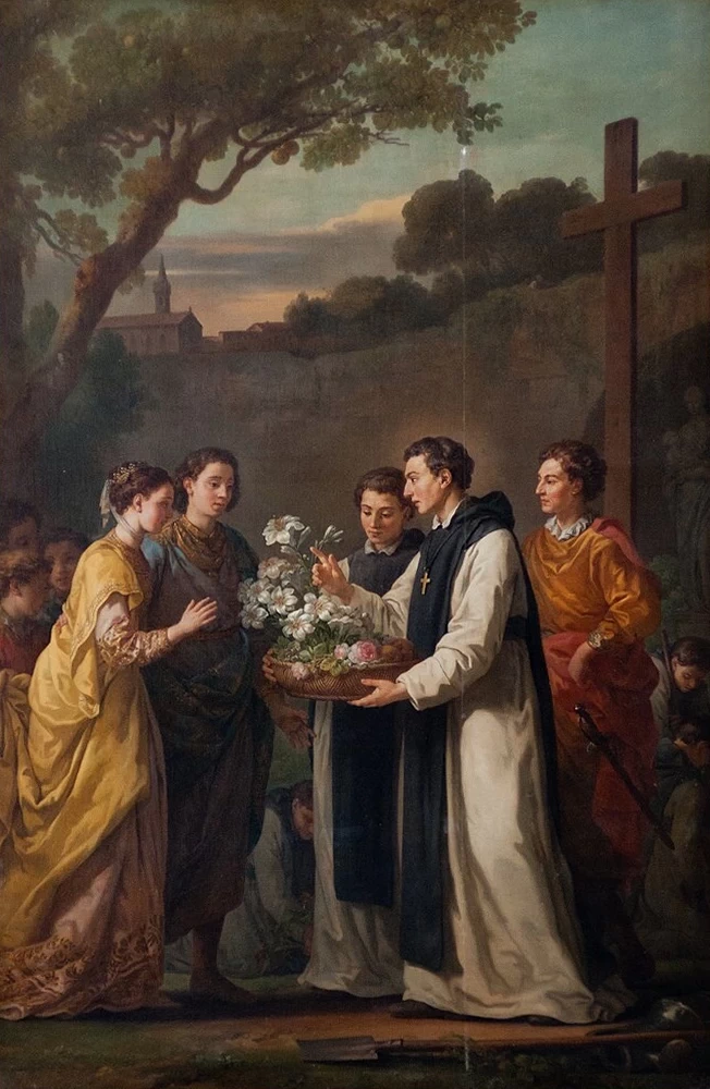 Joseph Marie Vien 72 San Thibaut offre a San Luigi e Margherita di Provenza un giglio a undici rami Reggia di Versailles