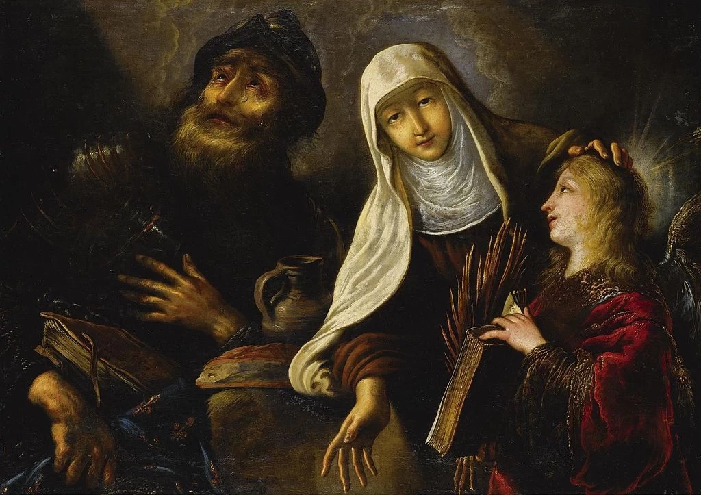 Claude Vignon 73 Scena della vita di San Guglielmo d'Aquitania
