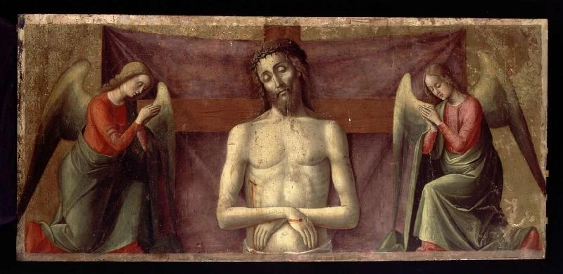 Cristo morto tra due angeli