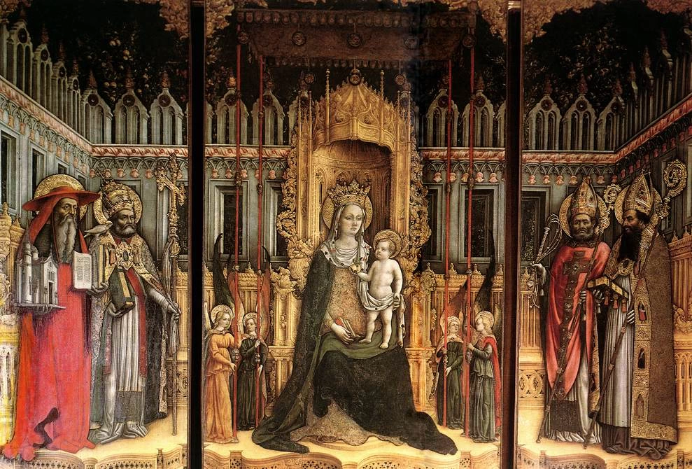 Trittico dei Padri della Chiesa - Galleria dell'Accademia Venezia