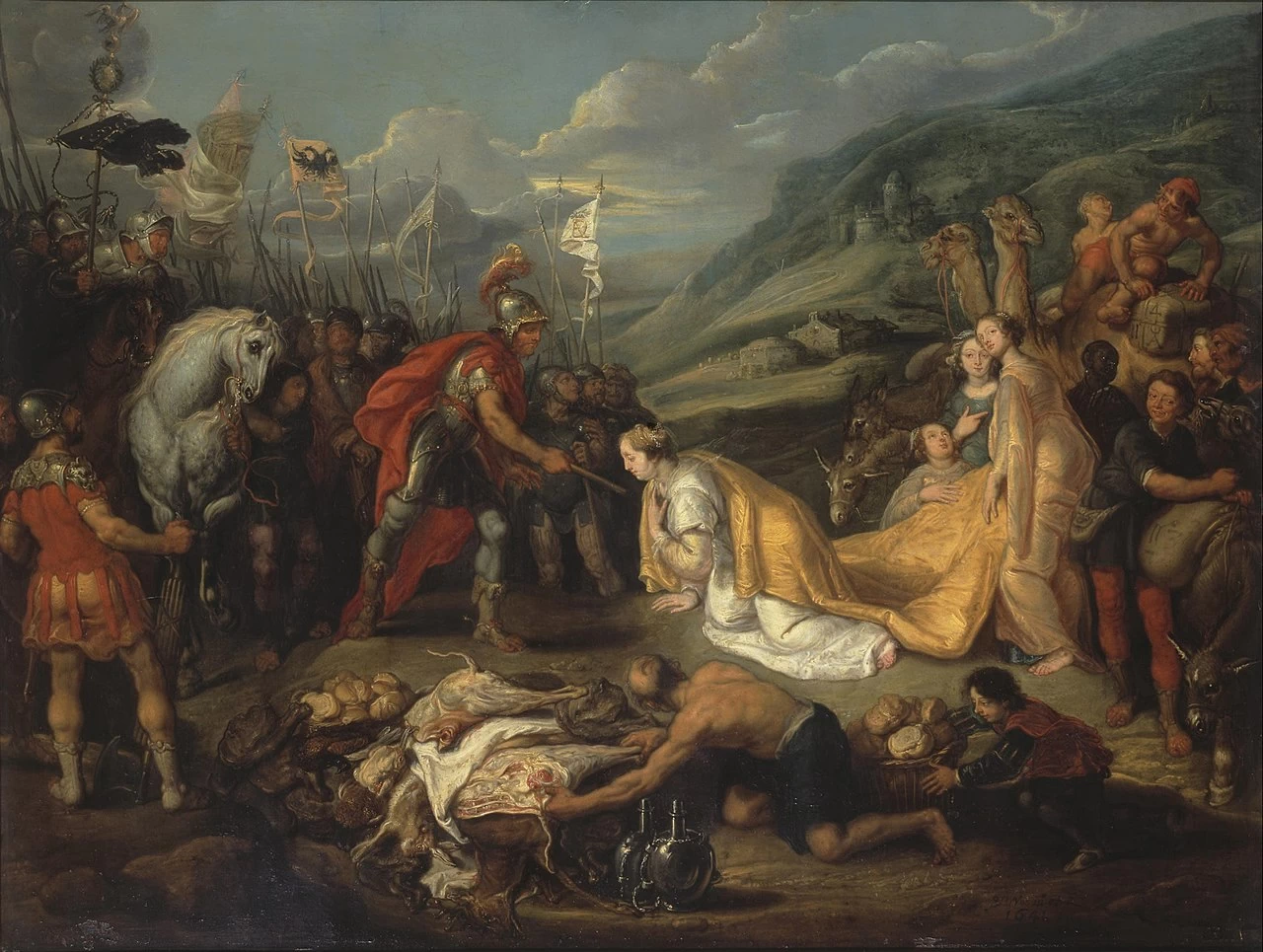 Simon de Vos 1 Abigail porta un regalo a Davide Hermitage, San Pietroburgo