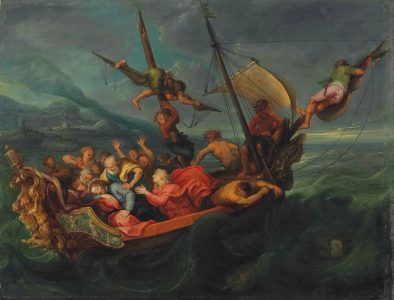 Simon de Vos 19 Cristo sul mare di Galilea