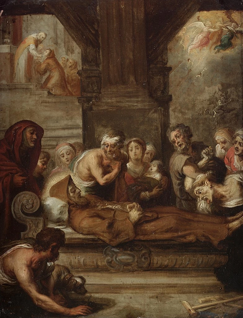 Simon de Vos 39 La morte di San Francesco