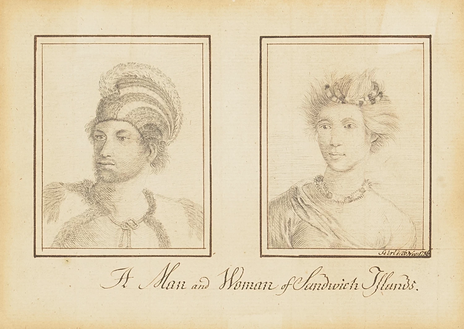 John Webber 46 Un uomo e una donna delle isole Sandwich