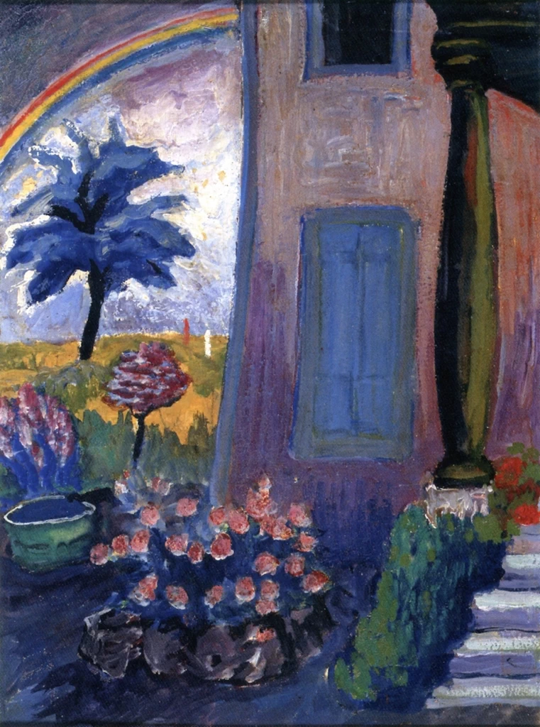 Marianne von Werefkin 171 San Prex, Portale, Giardino con Arcobaleno