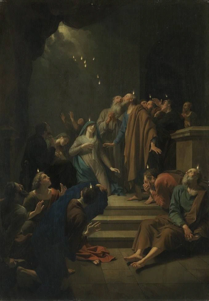 Adriaen van der Werff 31 Efusione dello Spirito Santo Bayerische Staatsgemäldesammlungen, Monaco di Baviera