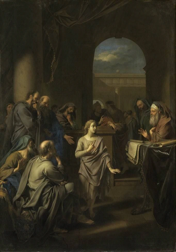 Adriaen van der Werff 36 Gesù dodicenne al tempio Bavarian State Painting Collections, Monaco di Baviera