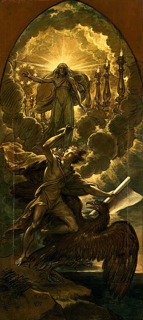 Benjamin West 135 San Giovanni Evangelista chiamato a scrivere l'Apocalisse Princeton University Art Museum