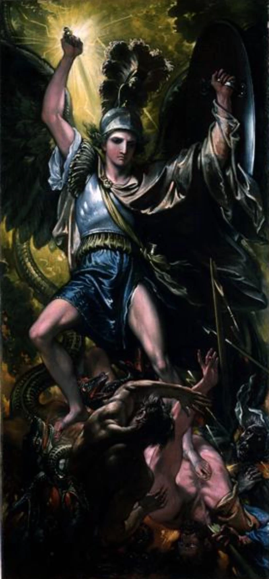 Benjamin West 136 San Michelle e il drago Toledo Museum of Art