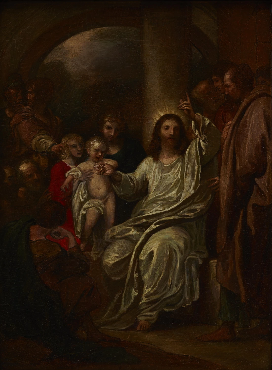 Benjamin West 25 Cristo mostra i bambini come emblema del cielo Dallas Museum of Art