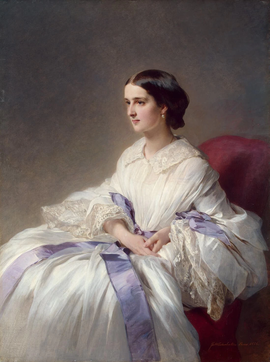 Franz Xaver Winterhalter 34 Ritratto della contessa Olga Shuvalova, 1858 Hermitage, San Pietroburgo