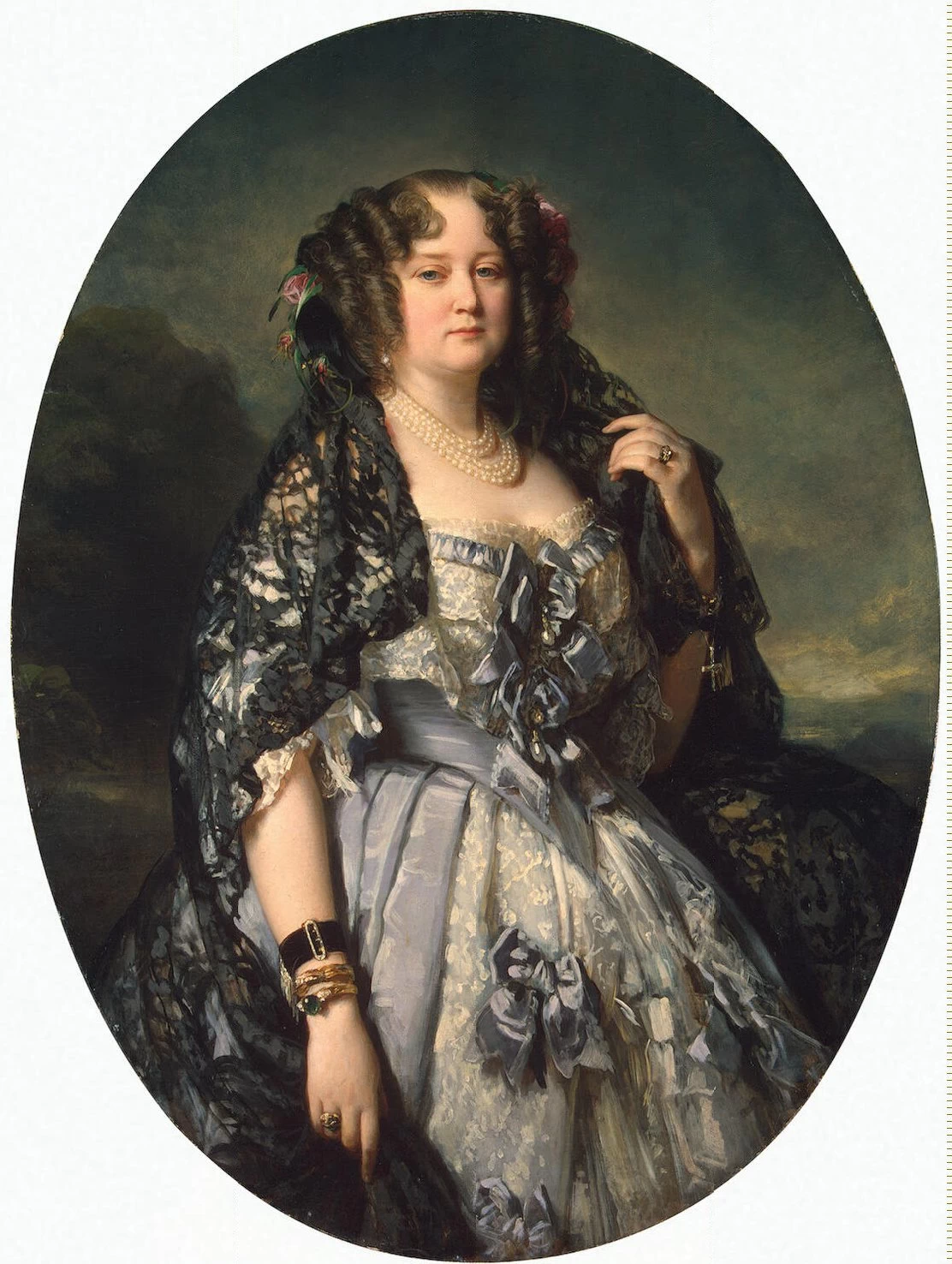 Franz Xaver Winterhalter 79 Ritratto di Sophia Alexandrovna Radziwiłł Hermitage, San Pietroburgo