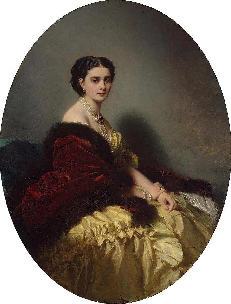 Franz Xaver Winterhalter 80 Ritratto di Sophia Petrovna Narishkina 1859 Hermitage, San Pietroburgo