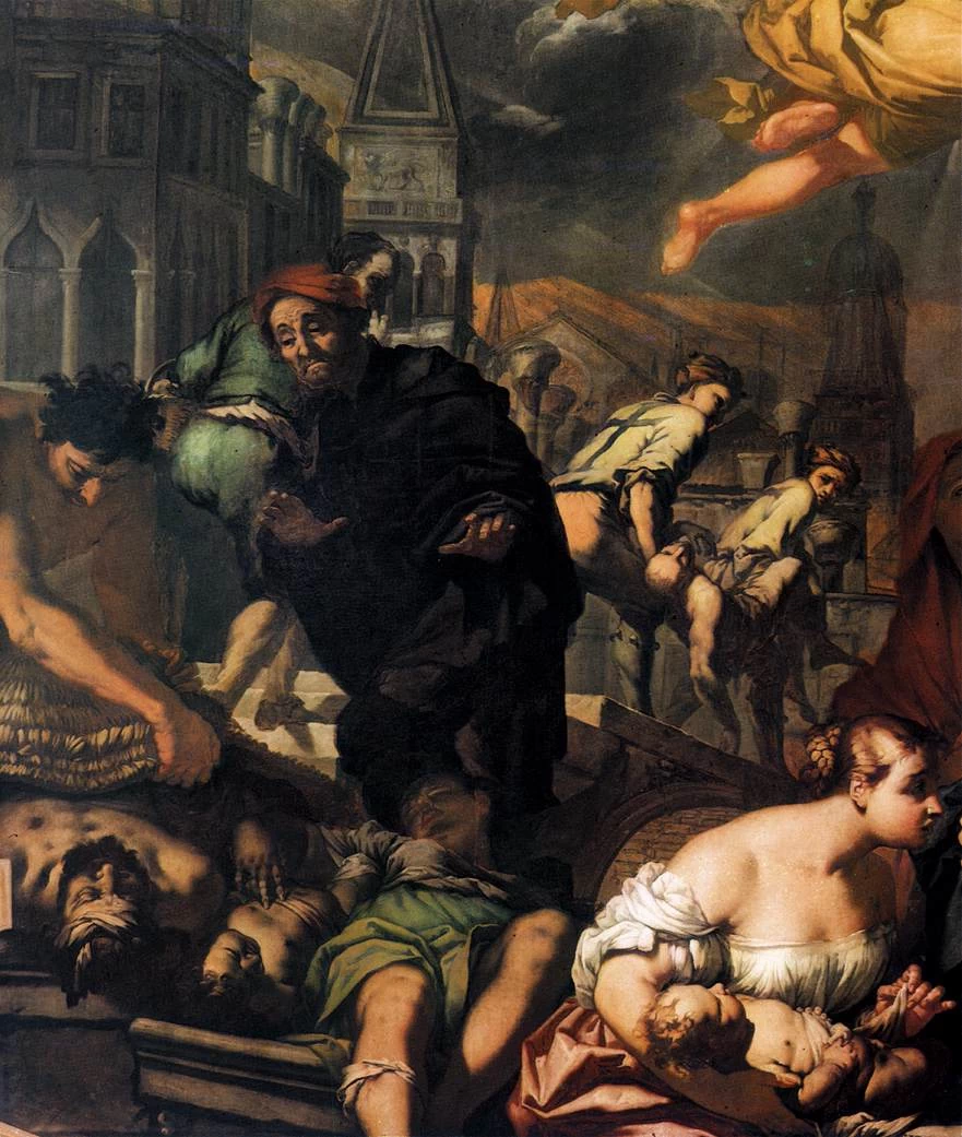 Antonio Zanchi 156 La vergine appare agli appestati Scuola Grande di San Rocco, Venezia