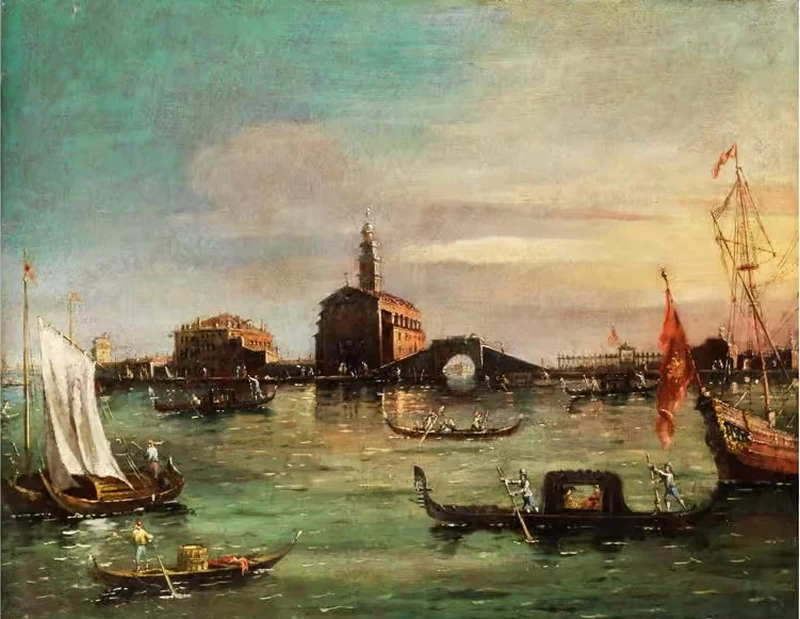 Francesco Zanin Veduta di san Nicolò a Venezia
