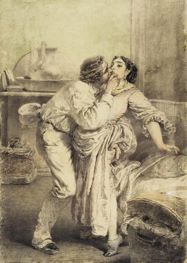 Mihály Zichy 49 L'amore dell'artista Hermitage, San Pietroburgo