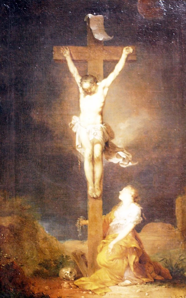 Johann Rasso Januarius Zick 17 Cristo in croce e Maria Maddalena Mittelrhein Museum Coblenza