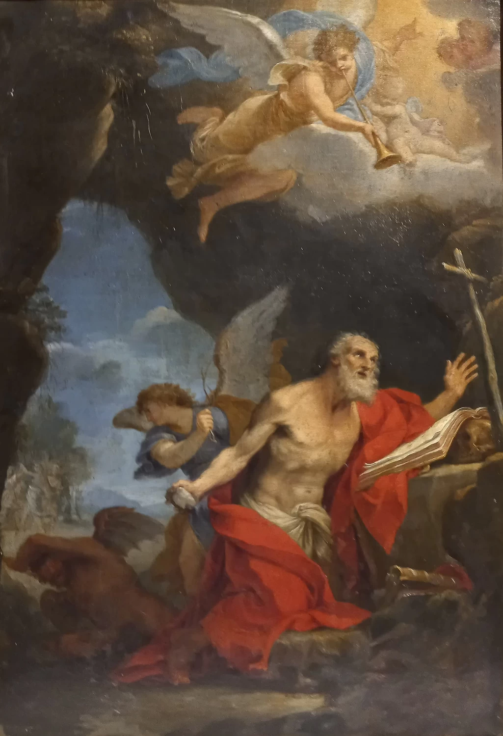 Giacomo Zoboli 30 San Girolamo ascolta la tromba del giudizio universale Accademia di san Luca, Roma