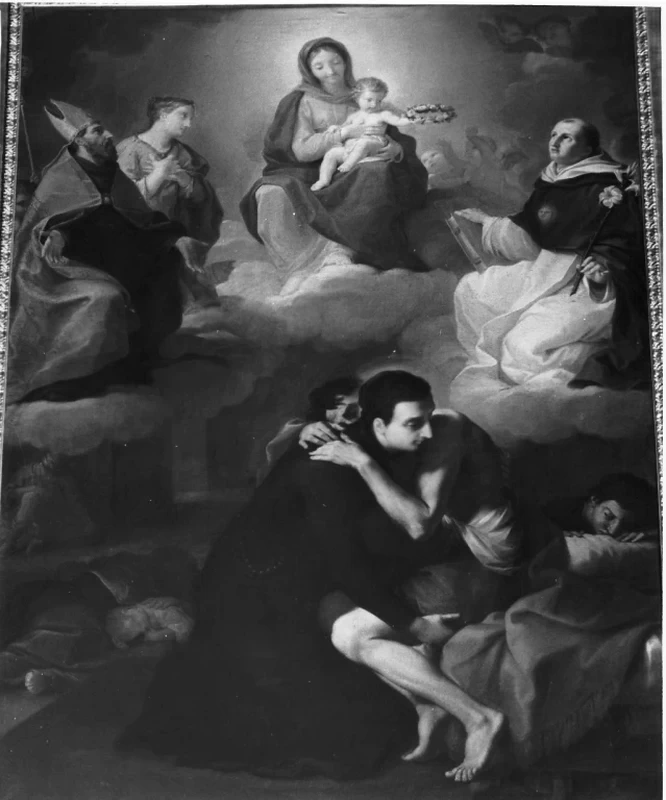 Giacomo Zoboli 61 San Luigi Gonzaga aiuta un ammalato Roma