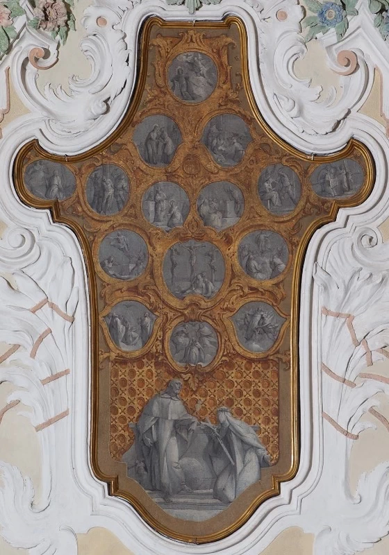 Gaetano Zompini 66 San Domenico e santa Rosa con i misteri del rosario