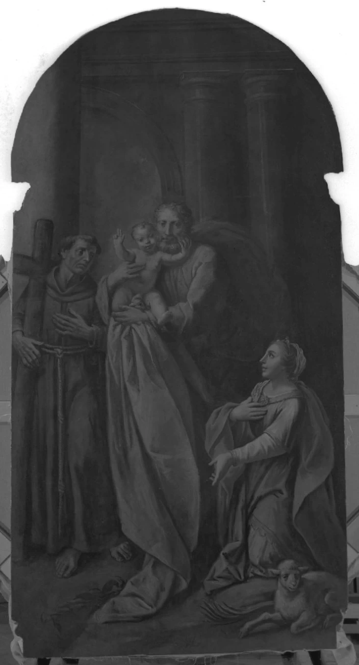 Gaetano Zompini 68 San Giuseppe col Bambino e i Santi Pietro d'Alcantara e Agnese Chiesa di san Samuele Profeta, Venezia