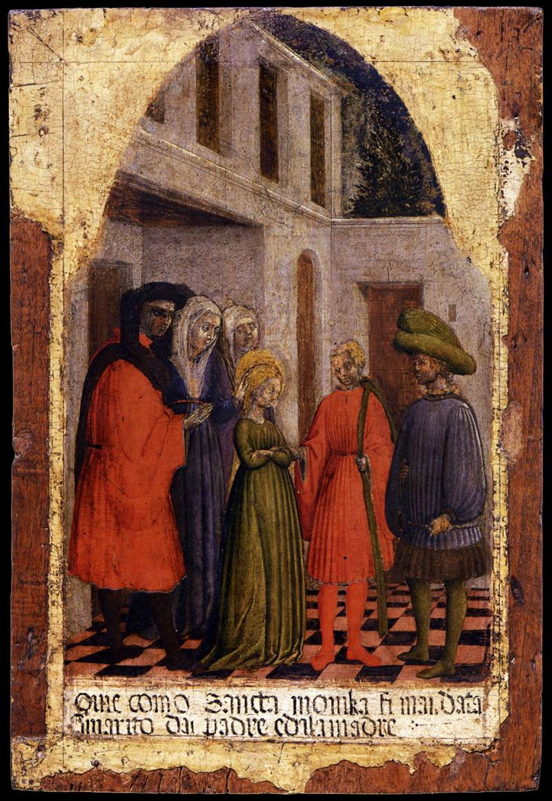 Apparizione dell'angelo a santa Monica-Cappella di s.Agostino in san Marco-Milano