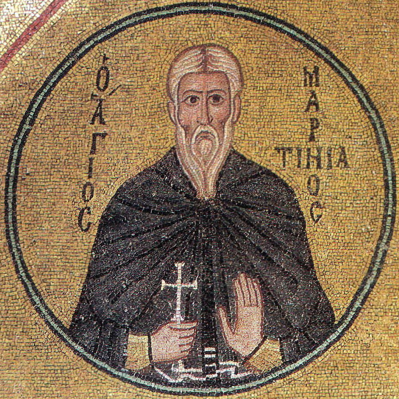 02 13 Mosaico con San Martiniano nel Monastero Hosios Loukas, in Beozia