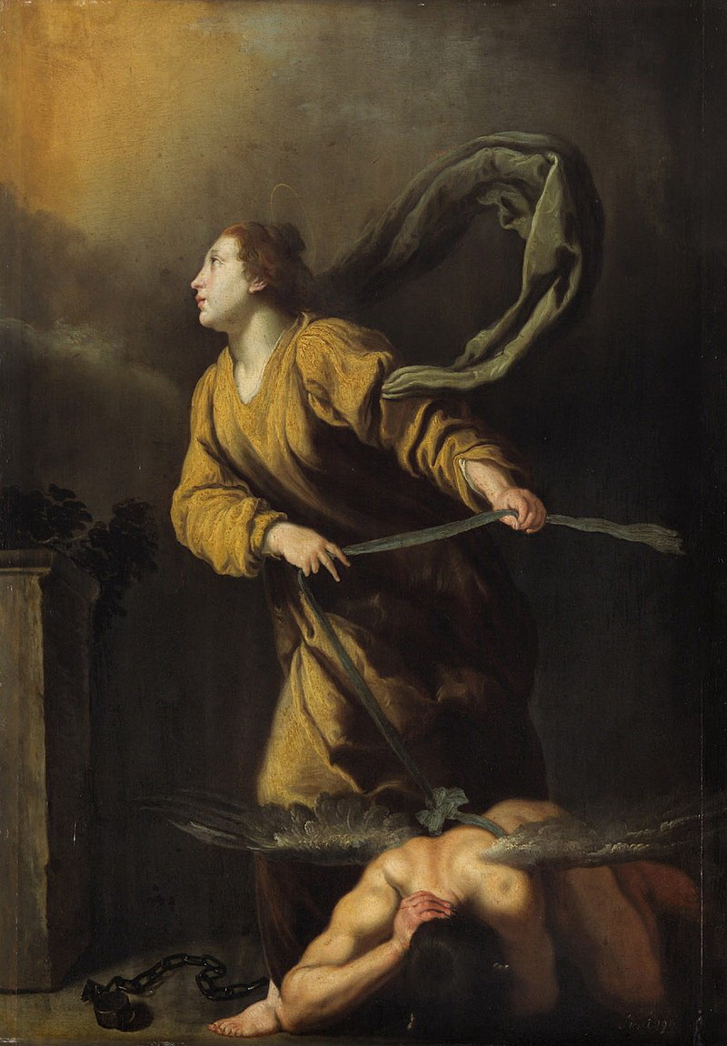 02 16 Domenico Fetti Santa Giuliana di Nicomedia sconfigge il diavolo Kunsthistorisches Museum Wien